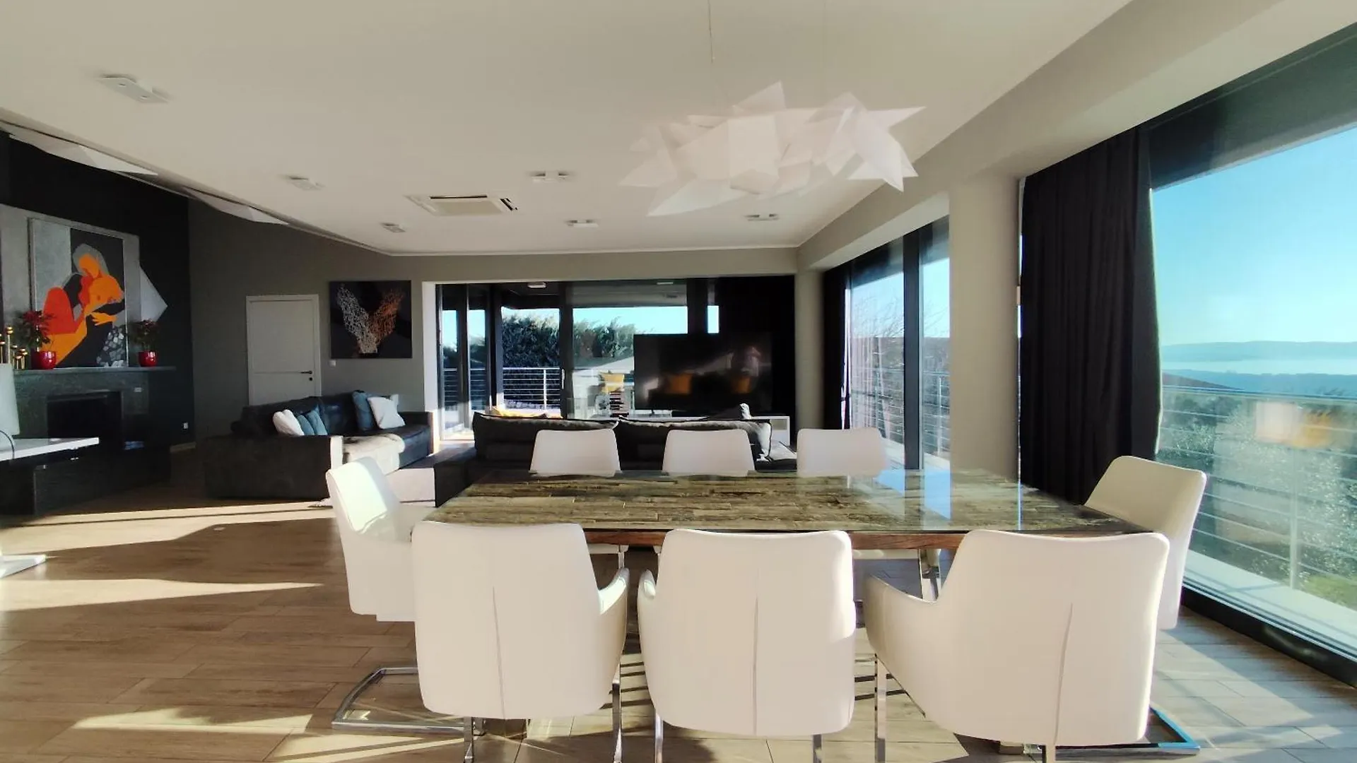 Wellness Villa Biocrystal With Heated Indoor Pool, Private Spa, Tennis Court And Fitness Hreljin