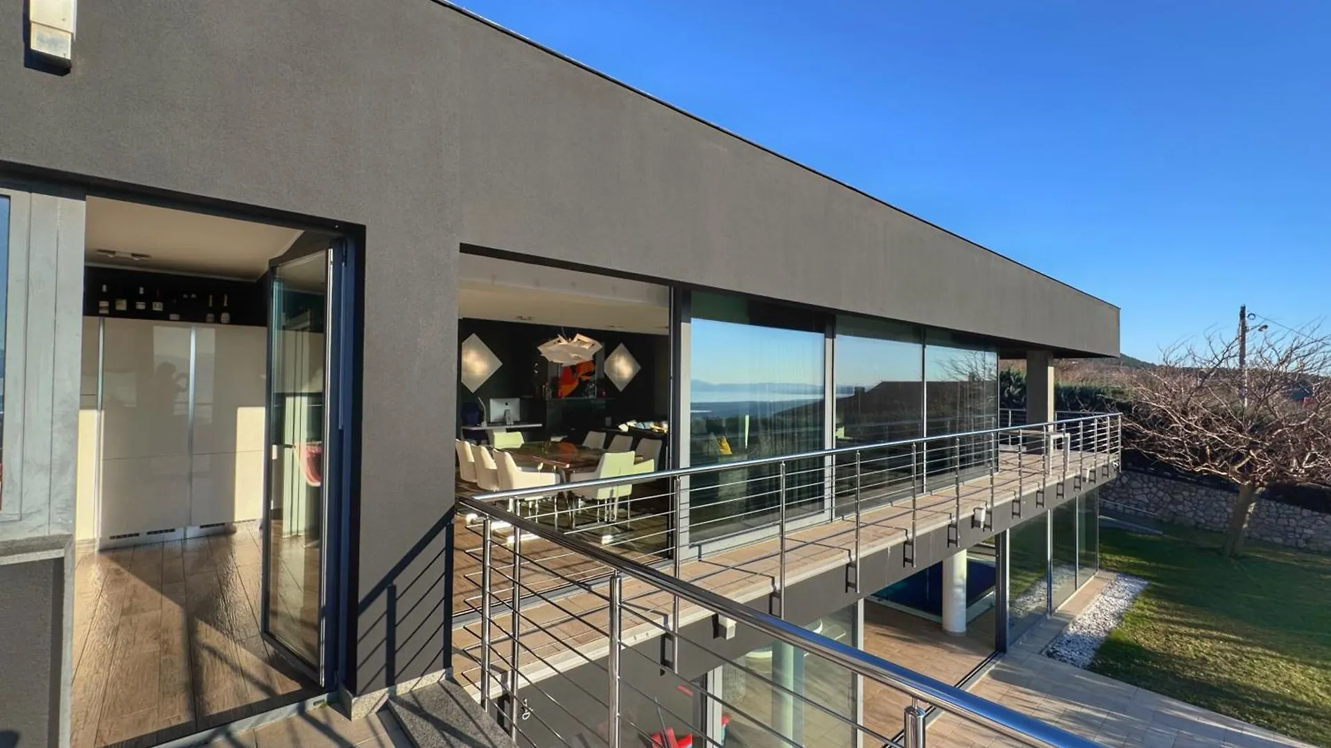Wellness Villa Biocrystal With Heated Indoor Pool, Private Spa, Tennis Court And Fitness Hreljin Croatia
